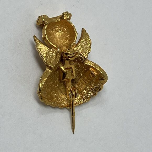 VINTAGE ANGEL ON MY SHOULDER BROOCH BY ULTRA USA - Picture 5 of 5